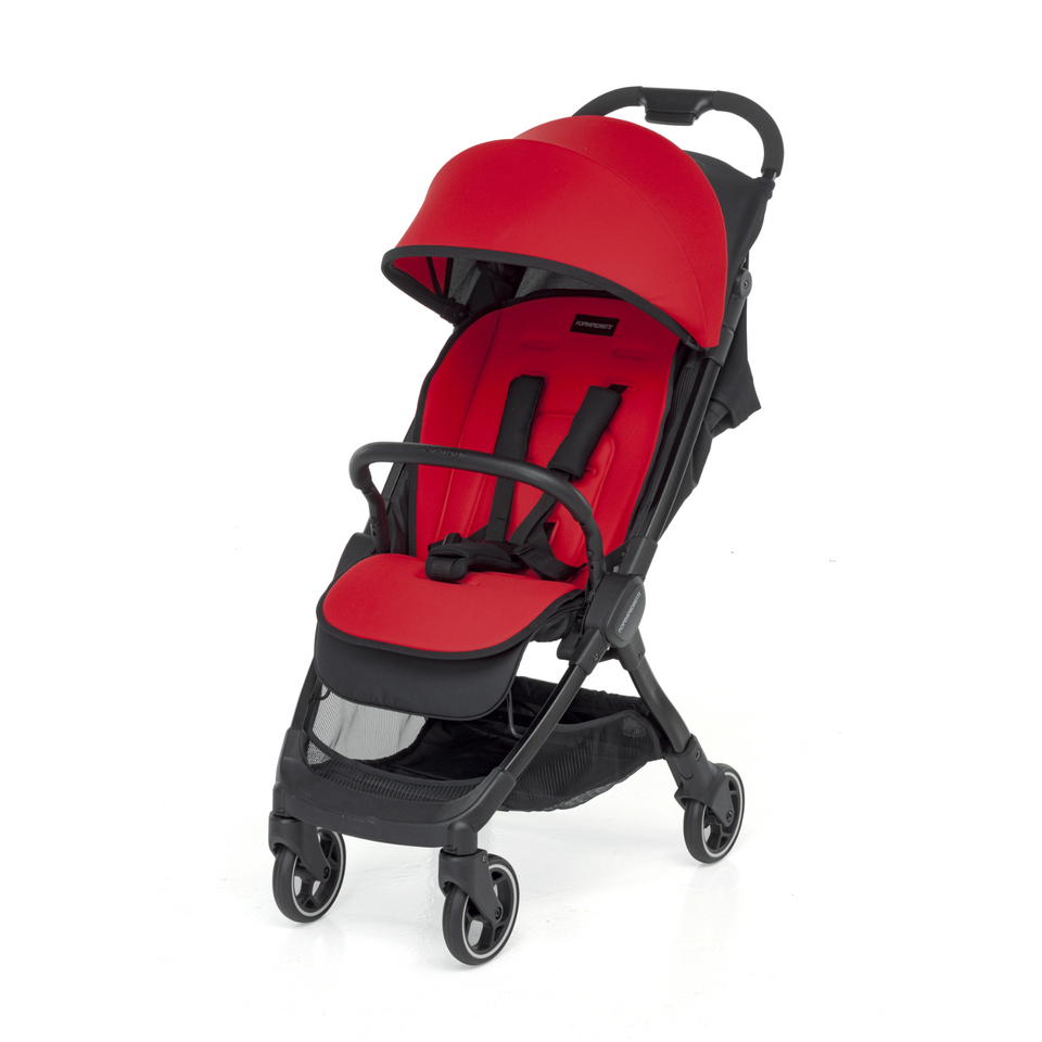 The new lightweight and compact Ciao stroller by Foppapedretti - Cherry Colour. Fold-up in a one sec.