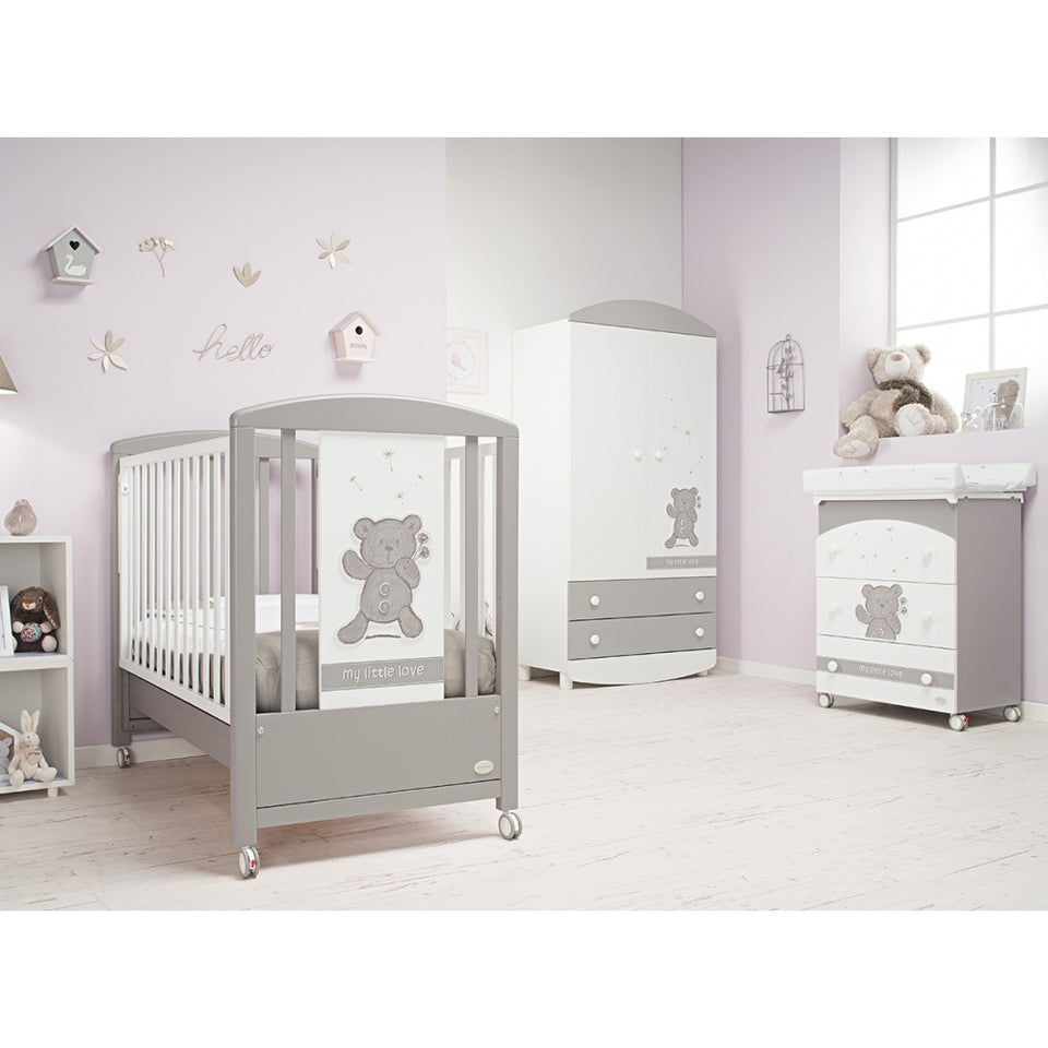 My Little Love Ash Grey | 2 in 1 Baby Crib & Sofa Bed