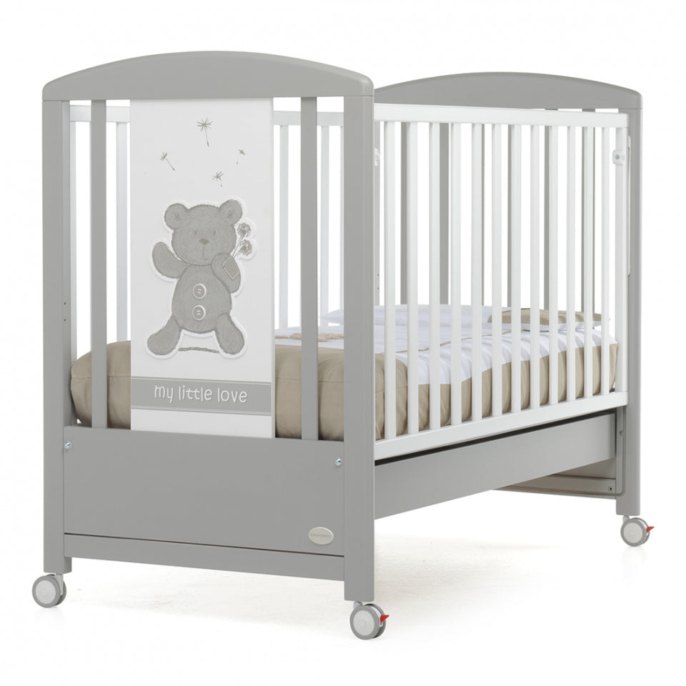 My Little Love Ash Grey | 2 in 1 Baby Crib & Sofa Bed