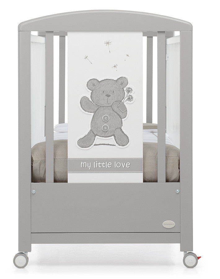 My Little Love Ash Grey | 2 in 1 Baby Crib & Sofa Bed