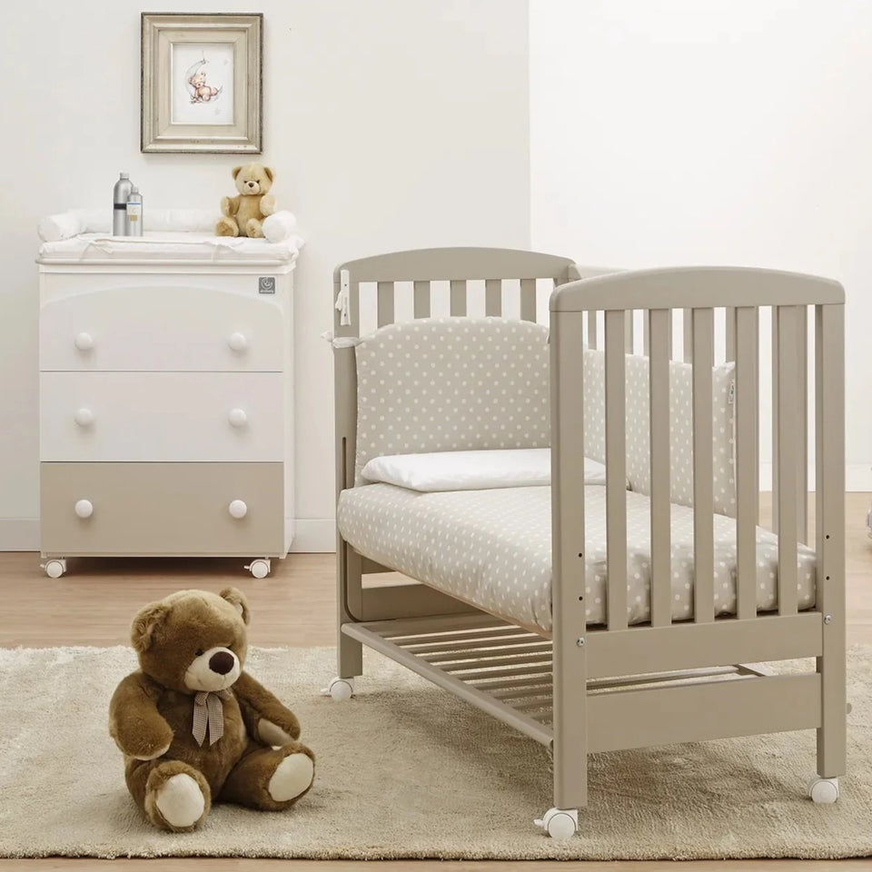Cot with top side drawers