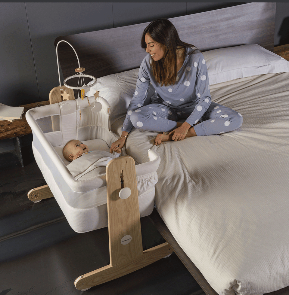 Bedside rocking deals crib